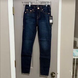 True Religion Women's Dark Blue Skinny Jeans